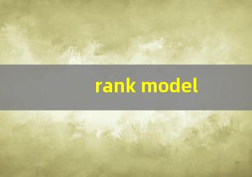 rank model